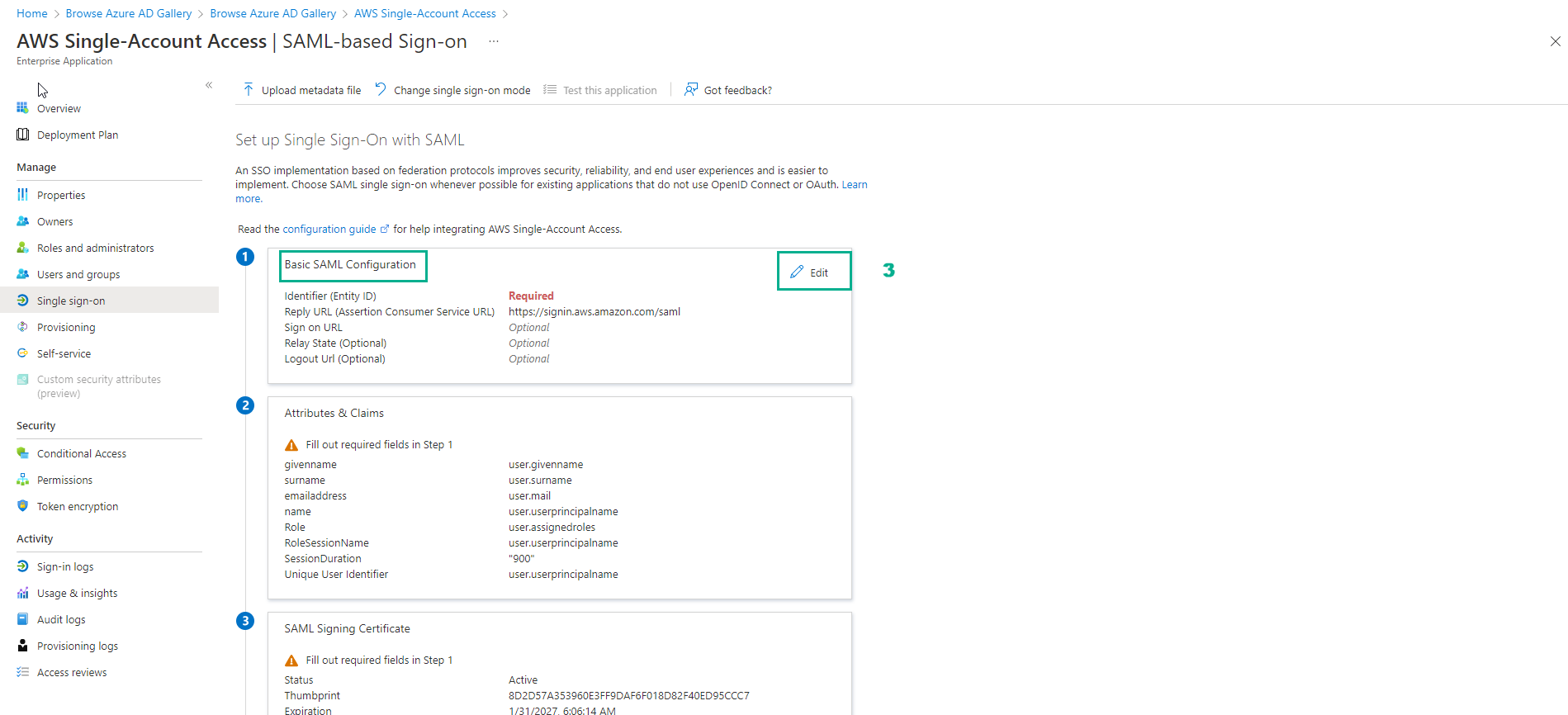 Set Up SSO with AWS