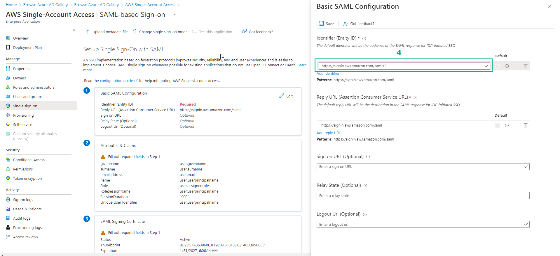 Set Up SSO with AWS