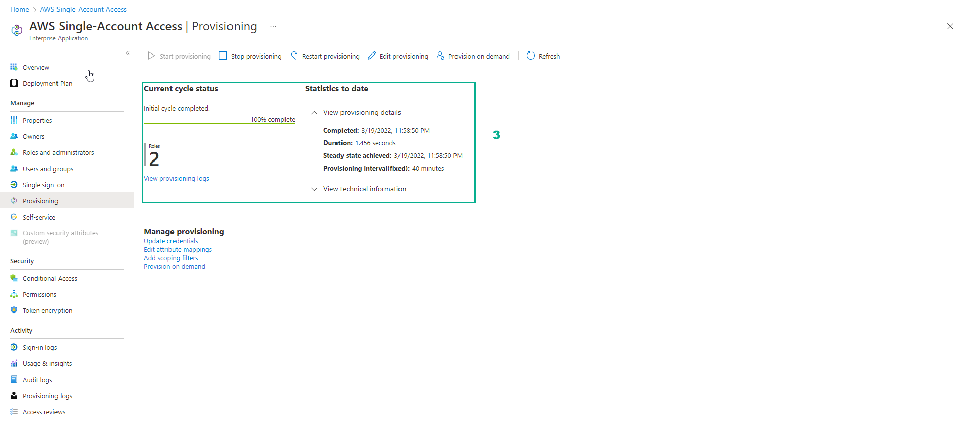 Provisioning to AWS